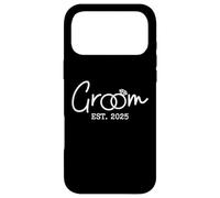 Groom Est 2025 Future Husband Groom to Be Bachelor Wedding Coque pour iPhone 17 Pro Max