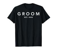 Groom Est 2026 Future Husband Groom to Be Bachelor Wedding T-Shirt