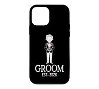 Groom Est. 2026 Mariage de Lune de Miel Assorti Coque pour iPhone 12 Mini