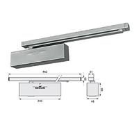 Groom fermetures - Ferme-porte gr 400 - Finition.Argent -