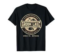 Groom Lake Summer Wilderness Camp - Funny Area 51 Alien OVNI T-Shirt
