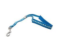 GROOM PROFESSIONAL Amzi Pro Noose Curseur de Verrouillage rembourré en Plastique Motif Pattes Bleu Cyan 40 cm