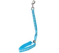 Groom Professional Audie Pro Noose Metal Slider Paw Print with Padding Cyan Blue 42cm