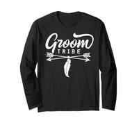 Groom Tribe - Flèche Mignonne Assortie pour Mariage, Enterrement de Vie de Jeune Fille Manche Longue