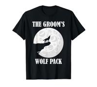 Groom Wolf Pack Enterrement de Vie de Jeune Fille T-Shirt Graphique avec Valeur