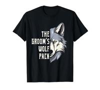 Groom Wolf Pack Enterrement de Vie de Jeune Fille T-Shirt Graphique avec Valeur