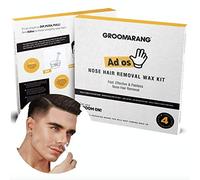 Groomarang 'Adios' Trousse de cire pour l'épilation au nez Nasal & Ear Hairs - indolore, efficace et sûr
