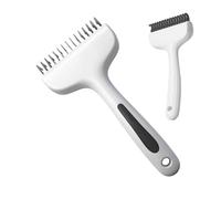 Grooming Cat Dematting Rake - Sided Undercoat Pet Comb, Removes Loose Mats Tangles, Gently Cleans Deep Undercoats, Promotes Shiny Healthy Skin, Professional Animal Hair Shaver