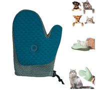 Grooming Mist Glove for Pets, Pet Hair Removal Glove, Spray Cat Petting Gloves, Double Sided Anti-Static Pet Hair Remover, for Cat, Dog (Blue*1)