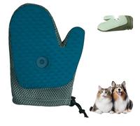 Grooming Mist Glove for Pets, Spray Cat Petting Gloves, Cat Spray Gloves, Micro-Fine Spray to Lock Dandruff and Loose Hair (Dark Green, 1 pièce)