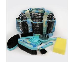 Grooming Set Horses Inkpainting Set de toilettage avec cordes pour chevaux, différentes brosses pour chevaux et accessoires d'équitation. Idéal pour les chevaliers, les Amazones et les manipulations