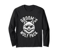 Groom's Wolf Pack Groomsmen Party Team Groom Classic Manche Longue