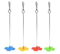 GROOMY Fourchette à Fruits pour perroquets, Fourchette à Fruits pour Perroquet, Alimentation pour Oiseaux, Cage à Suspendre, brochette de Perruche en Acier Inoxydable 2 Taille-L