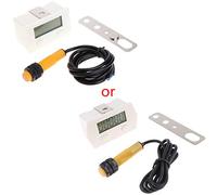 GROOMY Punch Counter, LCD Digital 5-Digit Punch Counter w/Strong Magnetic Proximity Switch & Support