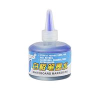 GROOMY Stylo Tableau Blanc, Encre de Recharge 1 Bouteille 50 ML pour recharger Les encres Stylo marqueur pour Tableau Blanc Noir Rouge Bleu 3 Couleurs Fournitures de Bureau Scolaire-Bleu