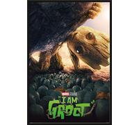 Groot - Poster - The little Guy + cadre amovible, Shinsuke® Maxi plastique noir, vitre acrylique