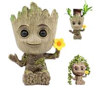 Groot Pot de Fleurs, Baby Groot Décoration, Baby Groot Figurine D'action, Groot Pot De Fleurs avec Trou DÉcoratif, Groot Guardians of The Galaxy, pour Maison, Bureau, Décoration Intérieure (M1)