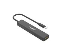 Groov-e Hub multiport USB-C - Adaptateur d'extension USB 3.0 pour PC, Ordinateurs Portables et tablettes - Répartiteur 5 Ports avec Ports de Sortie USB-A, USB-C et HDMI 4K - Connexion Disque Dur