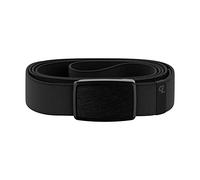 Groove Life Groove Belt Ceinture à profil bas - Ceinture en nylon extensible pour homme avec boucle magnétique en aluminium, couverture à vie, Bleu nuit/noir, Large (37-40")