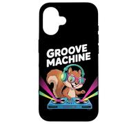 Groove Machine Écureuil Dj Amusant Coque pour iPhone 16