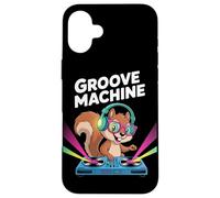 Groove Machine Écureuil Dj Amusant Coque pour iPhone 16 Plus