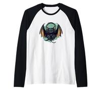 Groove on with Bat with Headphones est désormais Disponible pour Les garçons et Les Filles Manche Raglan