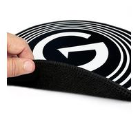 GrooveWasher Big 'G' Tapis de nettoyage professionnel pour disques vinyles Lg 40,6 cm de diamètre, microfibre épaisse double couche, protège les disques vinyles délicats pendant le nettoyage