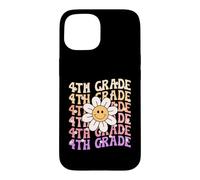 Groovy 4e année rentrée Scolaire Premier Jour de quatrième année Coque pour iPhone 15