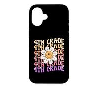 Groovy 4e année rentrée Scolaire Premier Jour de quatrième année Coque pour iPhone 16