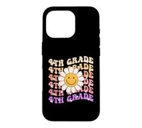 Groovy 4e année rentrée Scolaire Premier Jour de quatrième année Coque pour iPhone 16 Pro