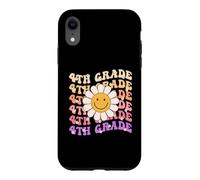 Groovy 4e année rentrée Scolaire Premier Jour de quatrième année Coque pour iPhone XR