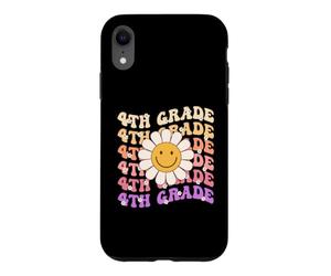 Groovy 4e année rentrée Scolaire Premier Jour de quatrième année Coque pour iPhone XR
