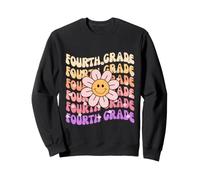 Groovy 4e année rentrée Scolaire Premier Jour de quatrième année Sweatshirt