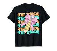 Groovy 4e année rentrée Scolaire Premier Jour de quatrième année T-Shirt