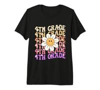 Groovy 4e année rentrée Scolaire Premier Jour de quatrième année T-Shirt Haut de Gamme