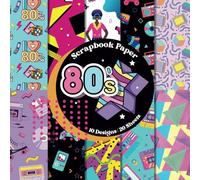 Groovy 80's Scrapbook Paper Craft Pad: 10 Retro Pattern Designs, 20 Double-Sided Sheets Printed on 8.5"x8.5" Sized Paper With Premium Vibrant Color. ... Collage, Cardstock, Gift Wrapping, DIY Etc