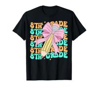 Groovy 8e année rentrée Scolaire Premier Jour de huitième année T-Shirt