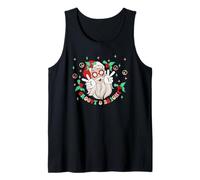 Groovy and Bright Santa Claus Peace Love Christmas Hippie Débardeur