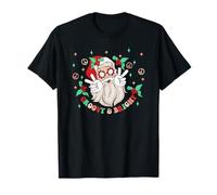 Groovy and Bright Santa Claus Peace Love Christmas Hippie T-Shirt