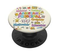 Groovy Assistant Principal Appréciation, Cute School Leader PopSockets PopGrip Adhésif