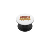 Groovy Auntie Squad Retro Bubble Police PopSockets PopGrip Adhésif