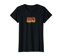 Groovy Auntie Squad Retro Bubble Police T-Shirt Graphique avec Valeur