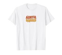 Groovy Auntie Squad Retro Bubble Police T-Shirt Graphique avec Valeur