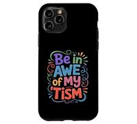 Groovy Be in Awe of My Tim, Autism Sensibilisation Papa Mom Kind Coque pour iPhone 11 Pro