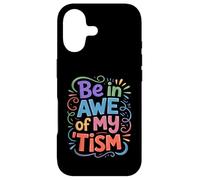 Groovy Be in Awe of My Tim, Autism Sensibilisation Papa Mom Kind Coque pour iPhone 17