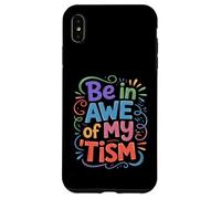 Groovy Be in Awe of My Tim, Autism Sensibilisation Papa Mom Kind Coque pour iPhone XS Max
