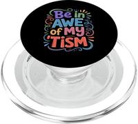 Groovy Be in Awe of My Tim, Autism Sensibilisation Papa Mom Kind PopSockets PopGrip pour MagSafe