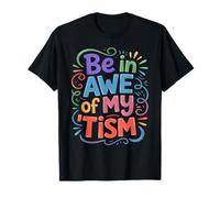 Groovy Be in Awe of My Tim, Autism Sensibilisation Papa Mom Kind T-Shirt