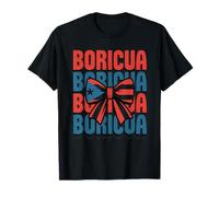 Groovy Boricua Girl Hispanic Heritage Coquette Bow Vibes T-Shirt