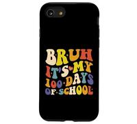 Groovy Bruh C'est Mes 100 Jours d'école 100e Jour d'école Coque pour iPhone SE (2020) / 7/8